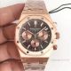 Swiss 7750 Replica Audemars Piguet Royal Oak Rose Gold Chronograph Dial Watches (2)_th.jpg